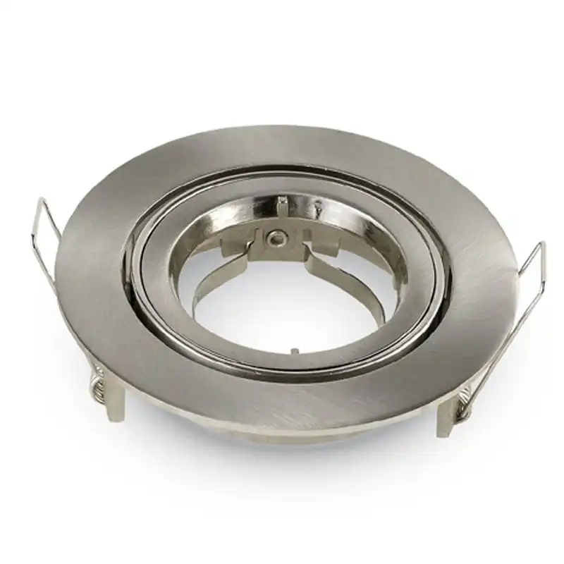 V-Tac Aro Empotrable para Bombillas GU10 95x32mm Níquel