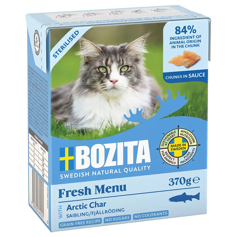 Bozita Tetra Bocaditos en salsa 6 x 370 g - Sterilised con trucha