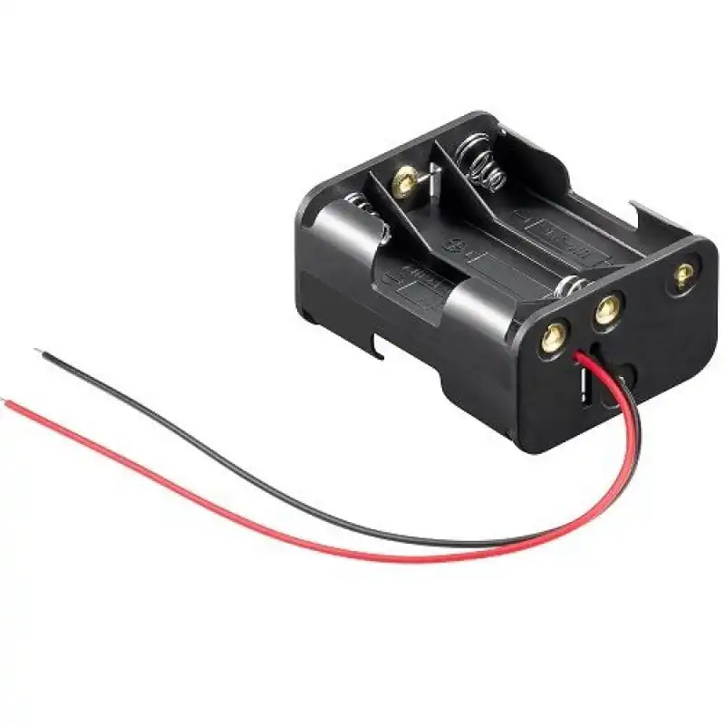 Goobay Portapilas para 6 Pilas LR6 AA Negro