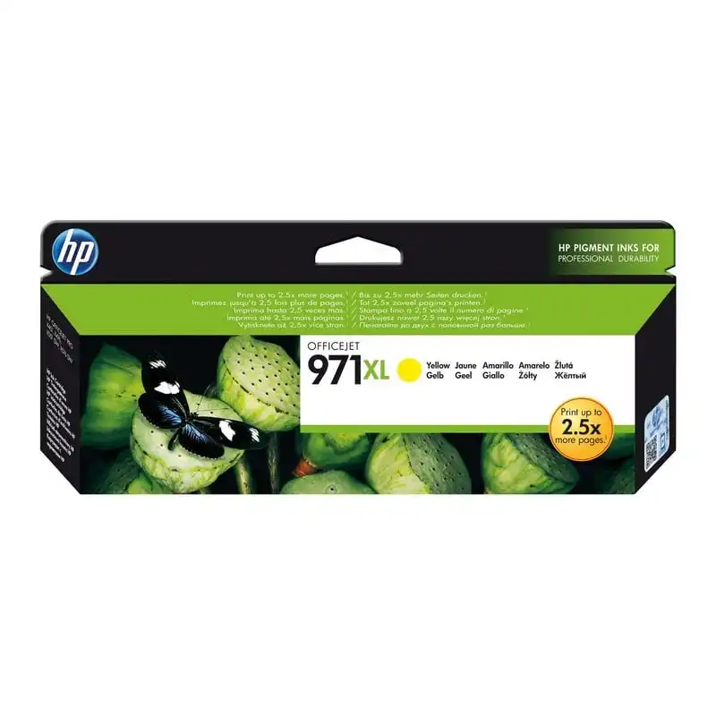 HP 971XL Cartucho de Tinta Original Alta Capacidad Amarillo