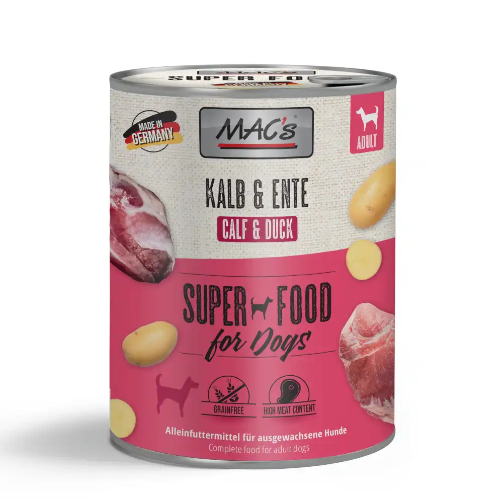 MAC's Adult 6 x 800 g - Ternera y pato