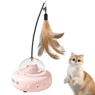 MCBOSON  para gatos - Mascota interactiva - Giro automático - ROSA - Mcboson - Comparador de precios