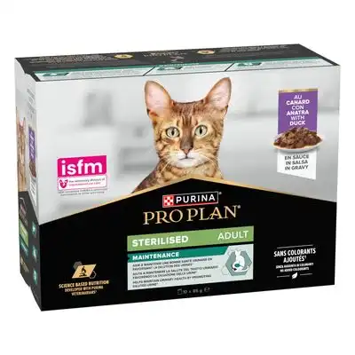 PURINA PRO PLAN Cat Sterilised Adult Maintenance 10 x 85 g - Pato - Pro Plan - Comparador de precios