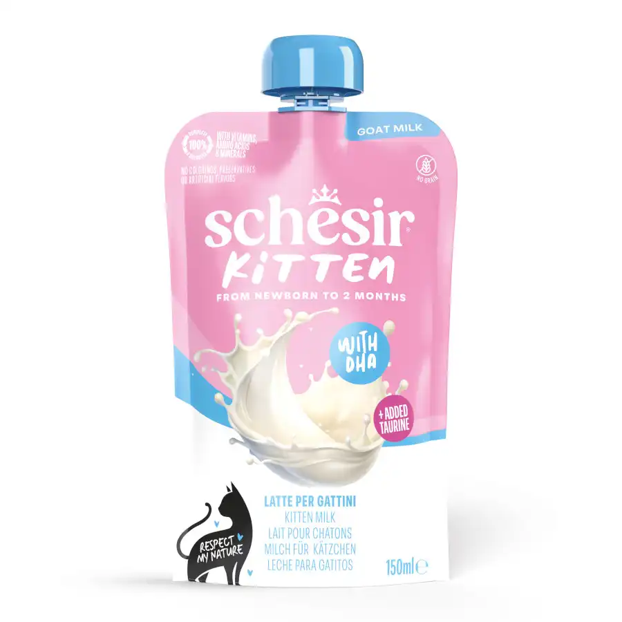 Schesir Leche de cabra con DHA para gatitos 150 g - Schesir - Comparador de precios