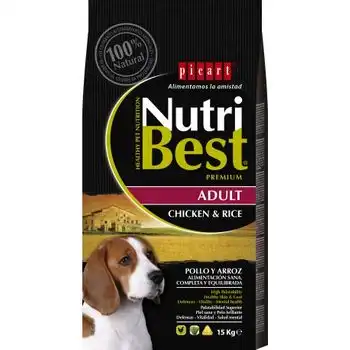 Picart Nutribest Adult Pollo y arroz 15 Kg.
