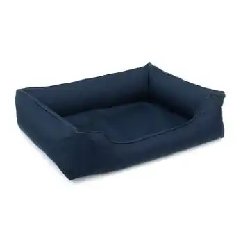Cama Para Perro Sofá Mestizo Valencia 100x75cm Color Azul Marino/negro