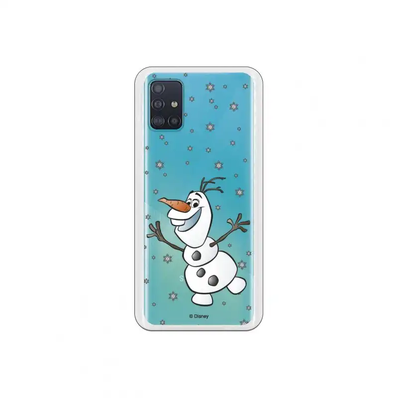 Funda Oficial de Disney Frozen Olaf Transparente para Samsung Galaxy A51