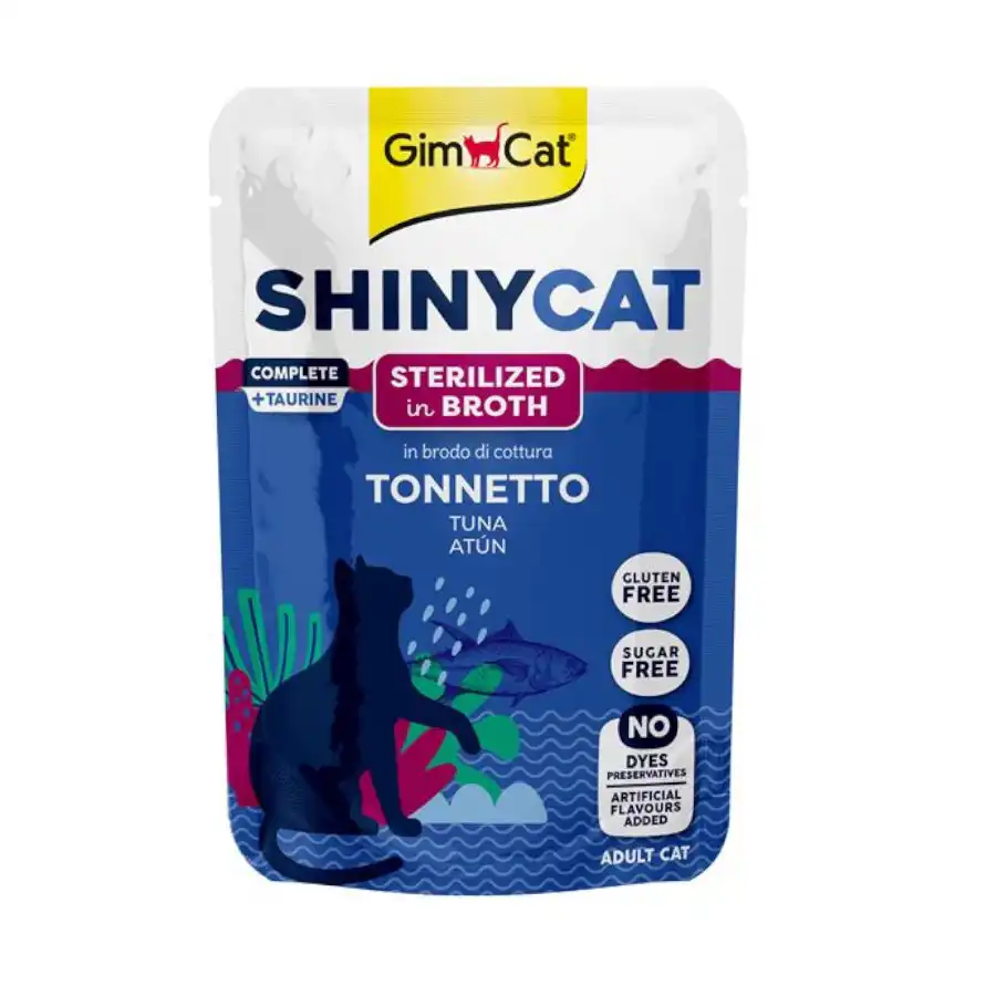 GimCat atún en caldo lata para gatos esterilizados - 70 g - GimCat - Comparador de precios
