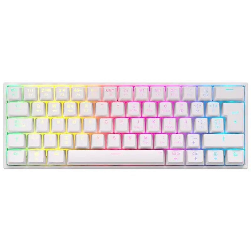 Newskill Pyros V2 Teclado Gaming Inalámbrico Mecánico 60% Hotswap Blanco