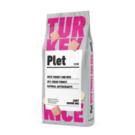 Plet Light Senior Pienso para Perros con Pavo y Arroz, 12 Kg - Plet - Comparador de precios