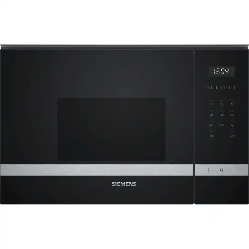 Siemens iQ500 BF525LMS0 Microondas Integrable 20L 800W Acero Inoxidable/Negro