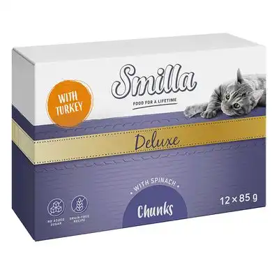 Smilla Deluxe Bocaditos 48 x 85 g - Con pavo y espinacas - Smilla - Comparador de precios