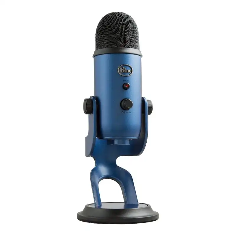 Blue Microphones Yeti Micrófono USB Azul para Grabación y Transmisión en PC