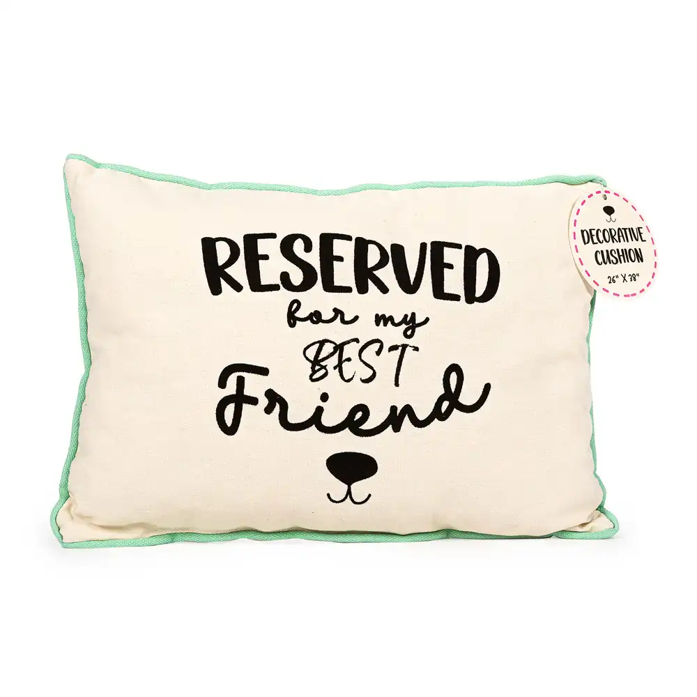Cojín decorativo "Reserved for My Best Friend" - 38 x 26 x 8,5 cm (L x An x Al)