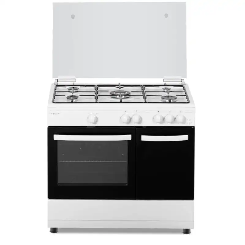 Nevir NVR-CB5PH Cocina de Gas con Horno con Tapa Blanco 60L 85cm