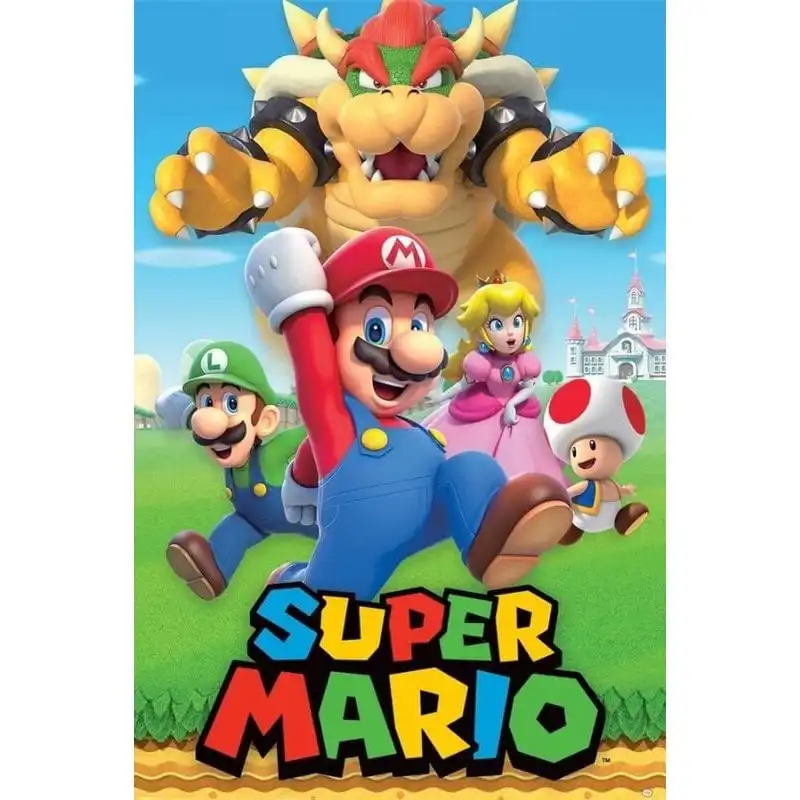 Pyramid Póster Nintendo Super Mario Character Montage 91.5x61cm