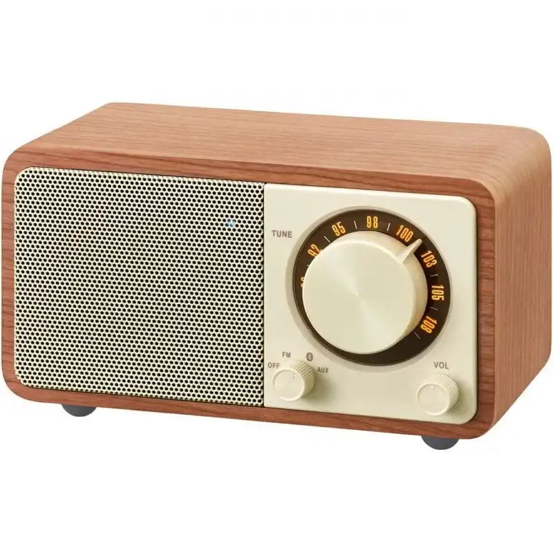 Sangean WR-7 Radio Portátil Bluetooth Madera Clara