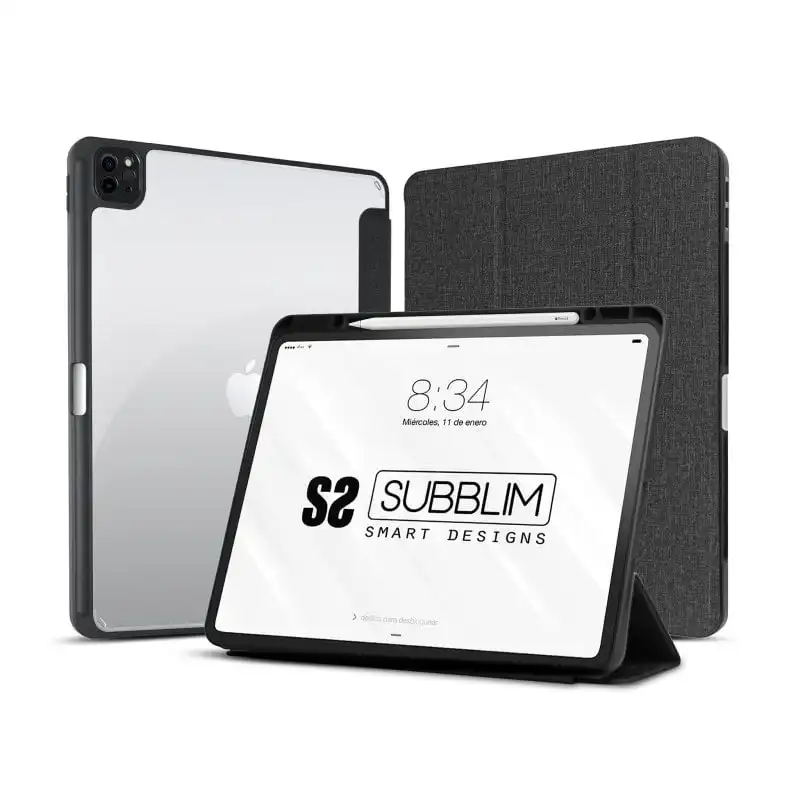 Subblim Clear Shock Case Funda Negra para iPad Pro 11" 2022/2021/2020