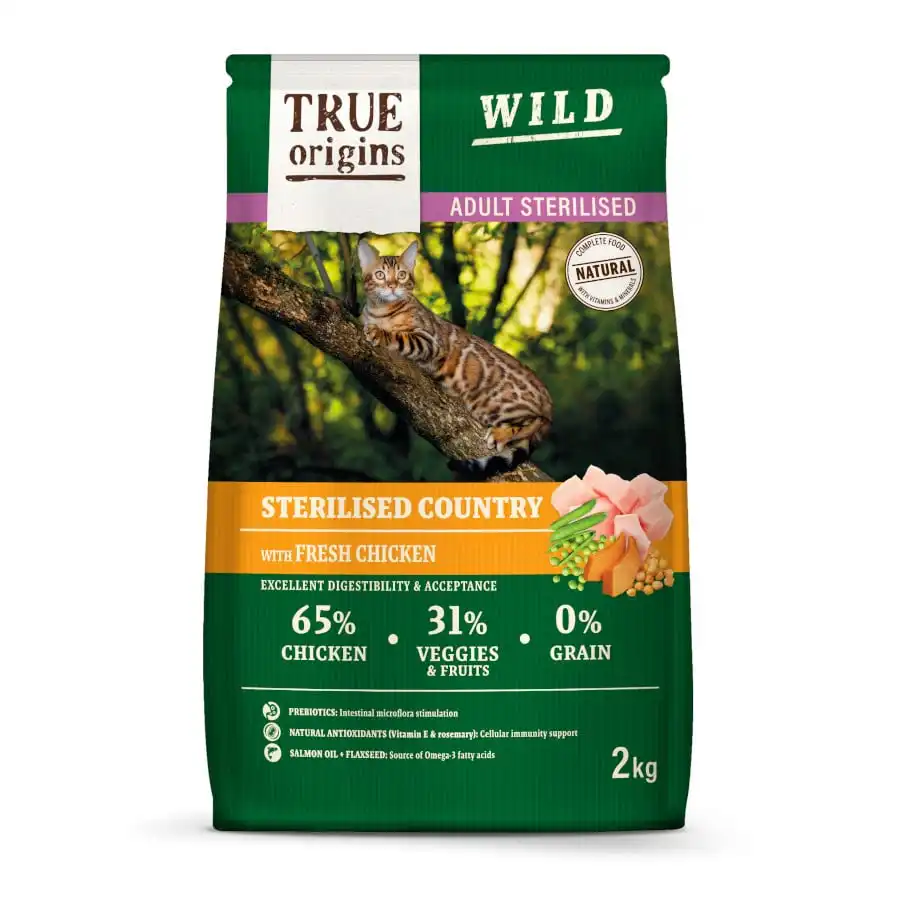 True Origins Wild Adult Sterilised Pollo Pienso para gatos