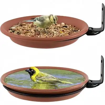 ZooVenture 2 bebederos/comederos marrones para pájaros, para uso exterior - 2 piezas - Zooventure - Comparador de precios
