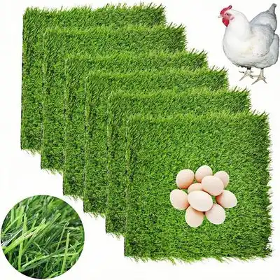 ZooVenture Alfombra de césped artificial para ponederos de gallinas - 6 piezas - Zooventure - Comparador de precios