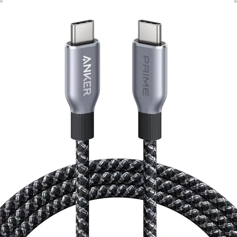 Anker Prime Cable USB-C a USB-C Cable Nylon Trenzado 240W 1.8m Gris
