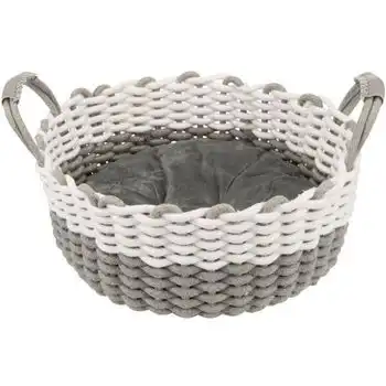 Cesta Nabou - Ø 45 Cm - Gris Y Blanco - Para Perro Trixie