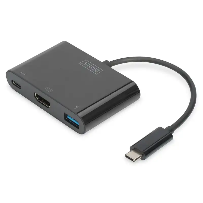 Digitus Adaptador USB 3.0 Type-C a HDMI/USB 3.0/USB C