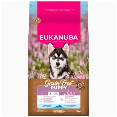 Eukanuba Grain Free Puppy Large & Giant Breed pescado de mar - 3 kg - Eukanuba - Comparador de precios