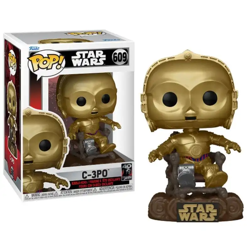 Funko Pop Star Wars Retorno del Jedi 40 Aniversario C-3PO en Silla