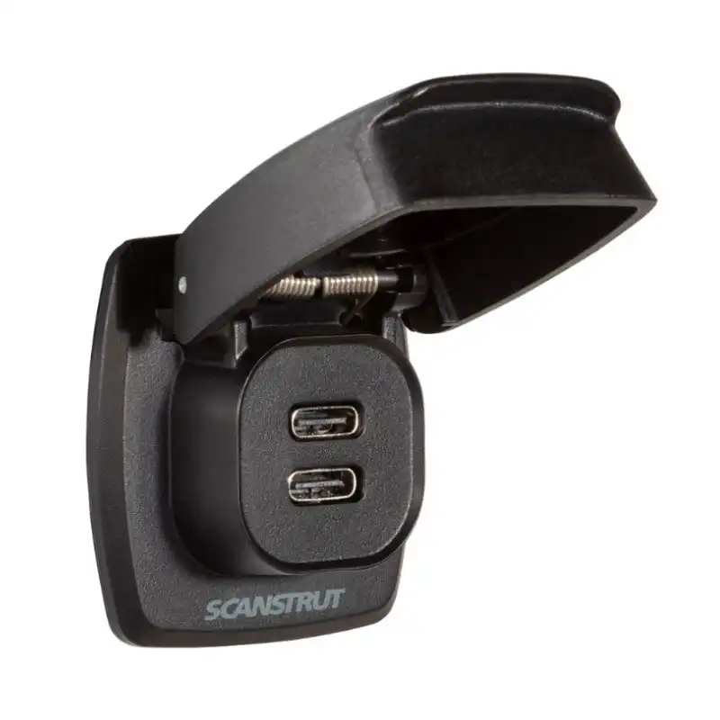 Scanstrut Flip Pro Max Conector Doble de Carga USB-C Carga Rápida Compatible Smartphones