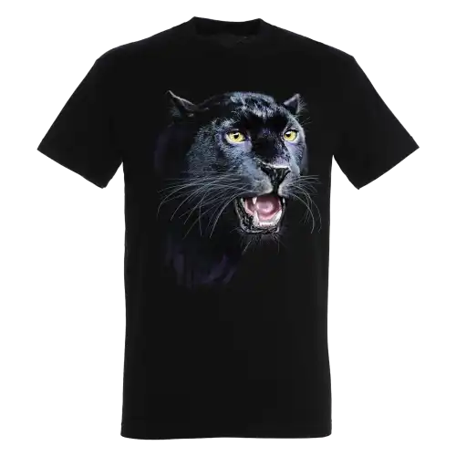 Camiseta Cabeza Pantera Negra color Negro