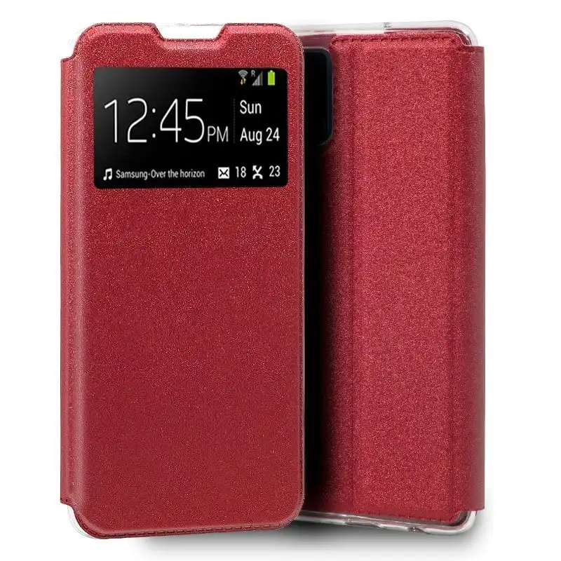 Cool Funda Flip Cover Liso Rojo para Samsung Galaxy S20