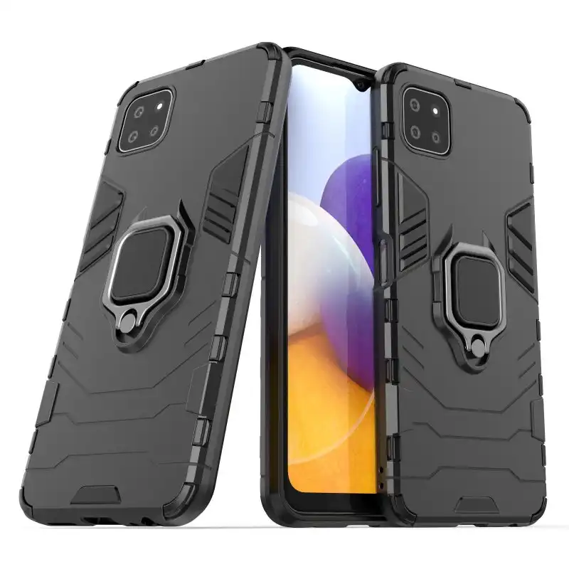 Funda Magnética Con Anillo Para Móvil Samsung Galaxy A22 5g Negro