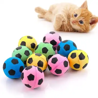 FurryFusion Juego de 10 pelotas de espuma para gatos - 10 piezas - Furry Fusion - Comparador de precios
