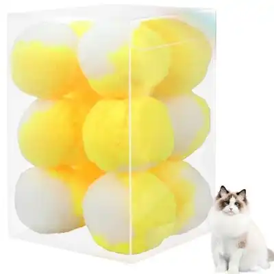 MCBOSON Juego de 12 peluches de gato amarillo de 4,5 cm - AMARILLO - Mcboson - Comparador de precios