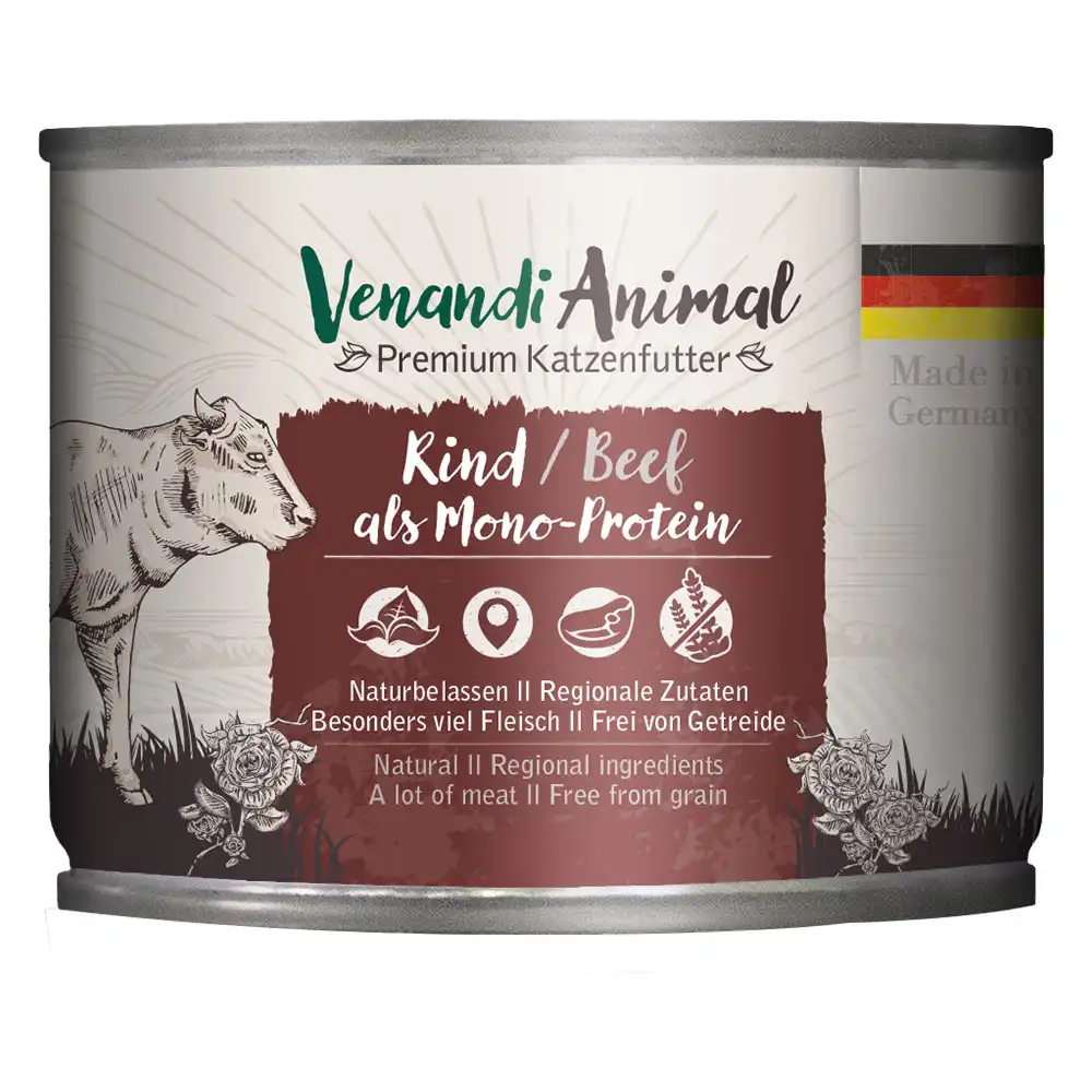 Venandi Monoproteína Animal 24 x 200 g Pack Ahorro - Vacuno