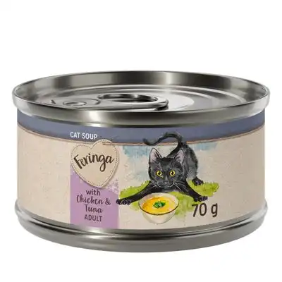 Feringa Cat Soup 12 x 70 g sopa para gatos - Pollo y atún - Feringa - Comparador de precios