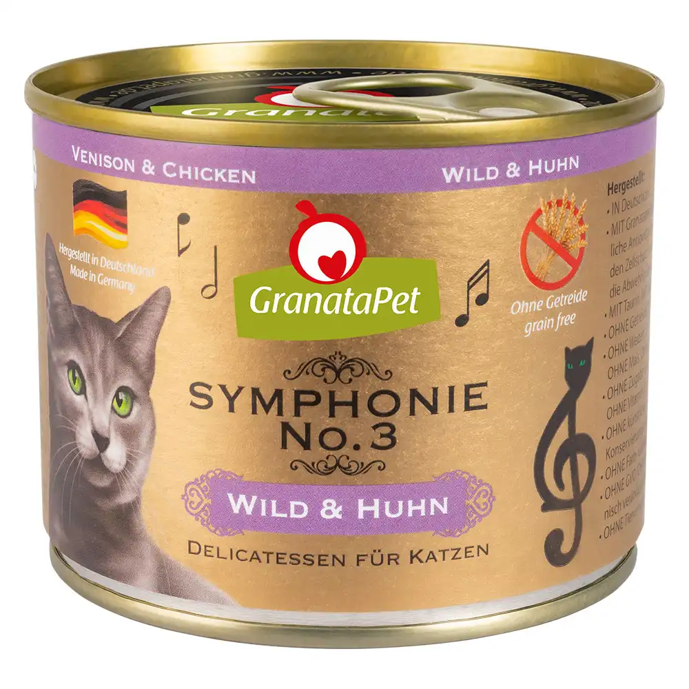 GranataPet Symphonie 6 x 200 g - Venado y pollo