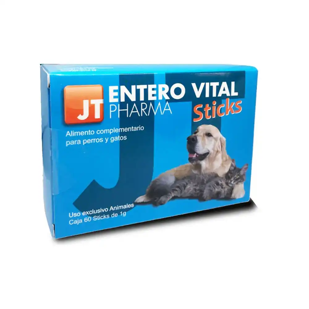 JT Pharma Entero Vital potencia la salud digestiva de perros y gatos 60 sticks. - Jtpharma - Comparador de precios