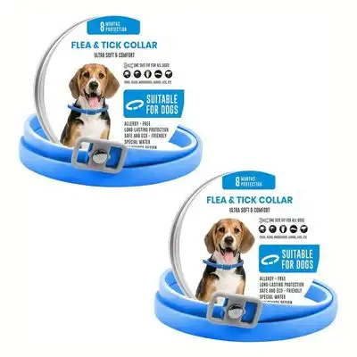 MCBOSON Collar antipulgas y garrapatas para perros - Azul - Mcboson - Comparador de precios