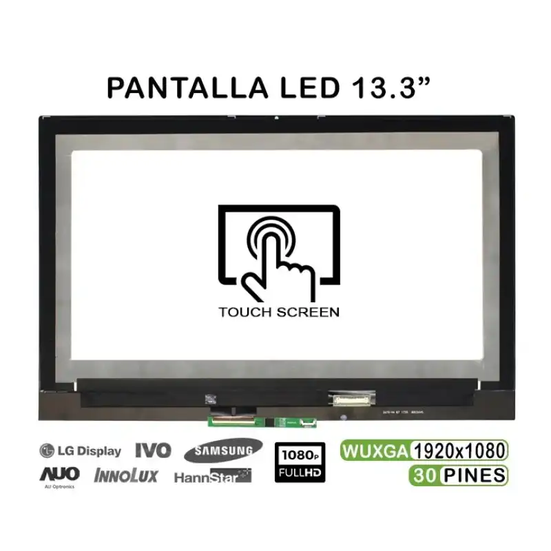 Pantalla Con Táctil De 13.3" Para Portátil Lenovo Yoga 720-13ikb Fhd M133nwf4 R0