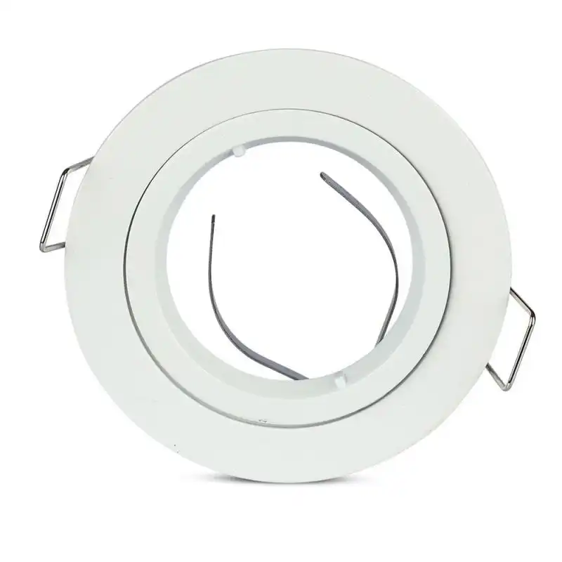 V-Tac Aro Empotrable para Bombillas GU10 81x34mm Blanco