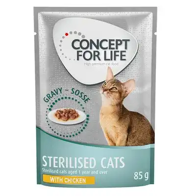 Concept for Life Sterilised Cats con pollo en salsa - 85 g - Concept for Life - Comparador de precios