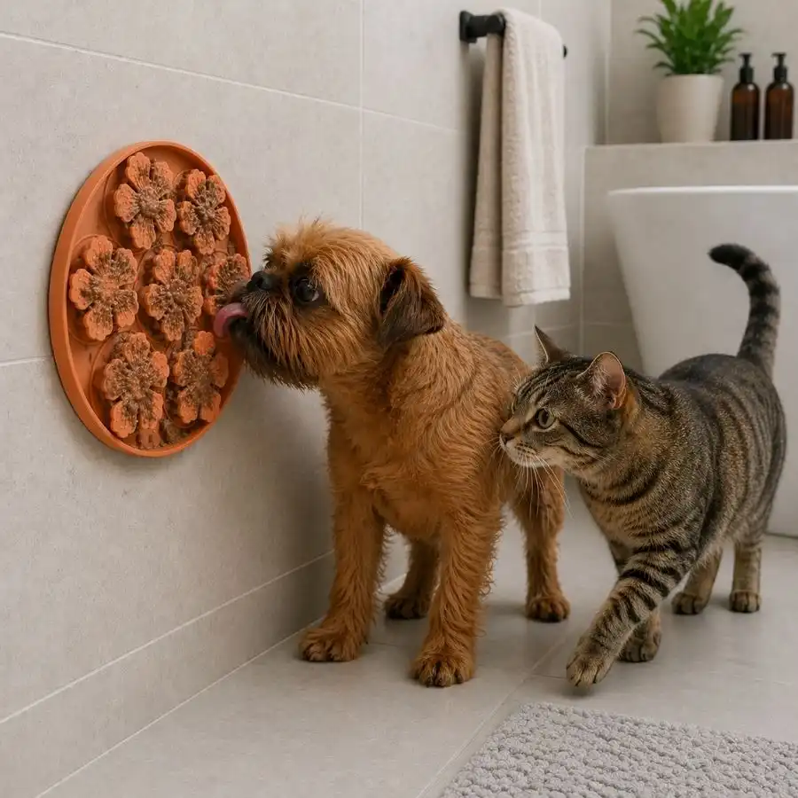 Leeby Alfombrilla de Lamer Forma Flor para perros y gatos - 20 x 2 cm - Leeby - Comparador de precios