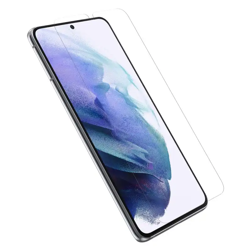 OtterBox React Funda Negra + Clearly Protected Film para Samsung Galaxy S21 Plus 5G