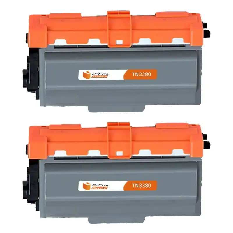 Pccom Essential Brother Tn3330/tn3380 Tóner Compatible Negro Pack 2