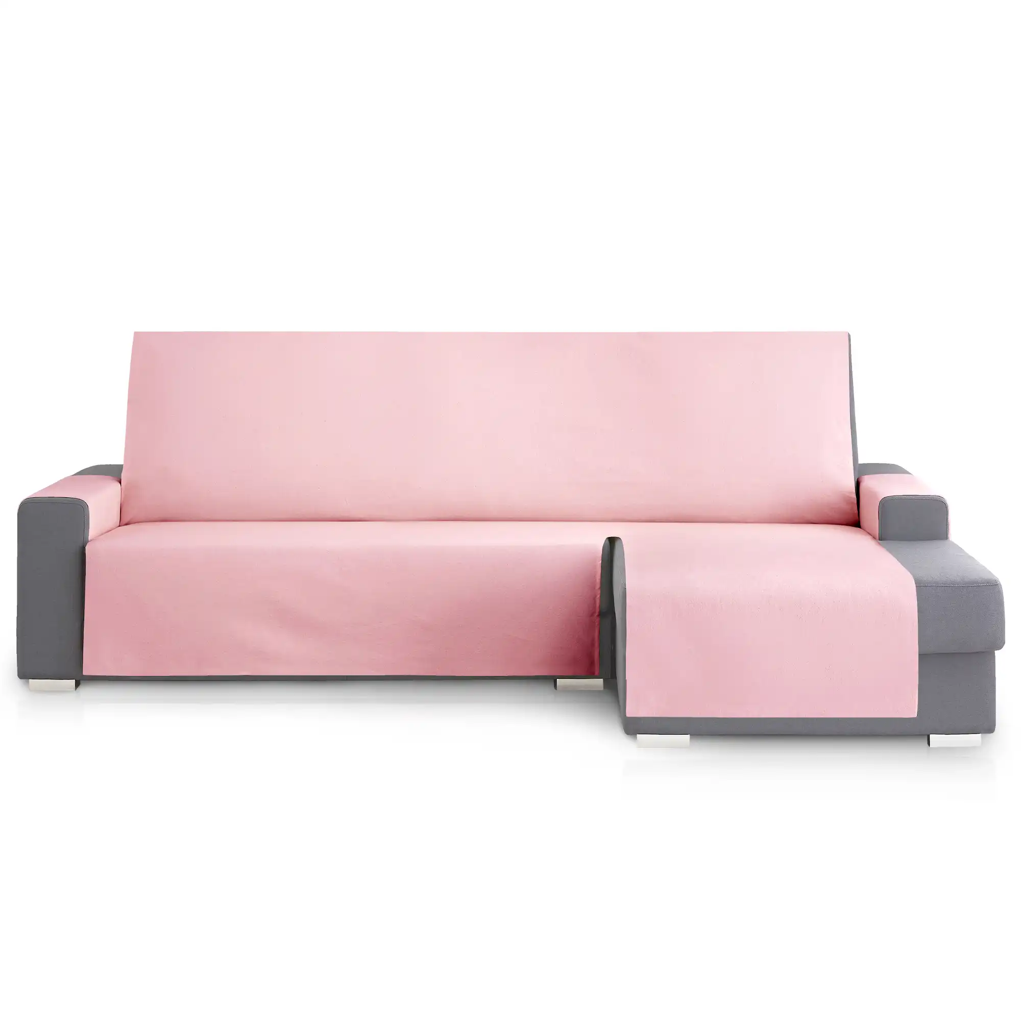 Protector Cubresofa Sofa Chaise Longue Derecha Extra Royale 290 cm. Color Rosa