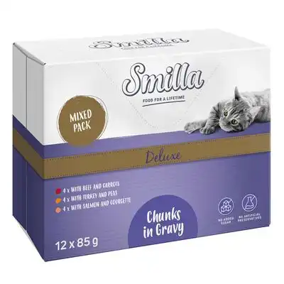 Smilla Deluxe Bolsitas Bocaditos en salsa con verduras - 12 x 85 g - Smilla - Comparador de precios