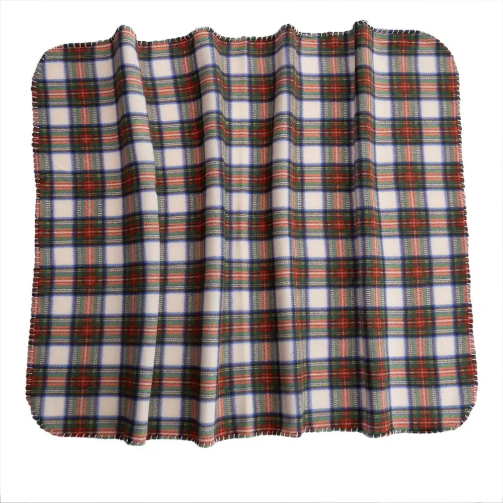 TIAKI Manta navideña para perros con estampado de cuadros - 100 x 70 cm (L x An)